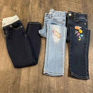 Bundle of Cat & Jack Toddler Girl Jeans/Jeggings, 3 Pc